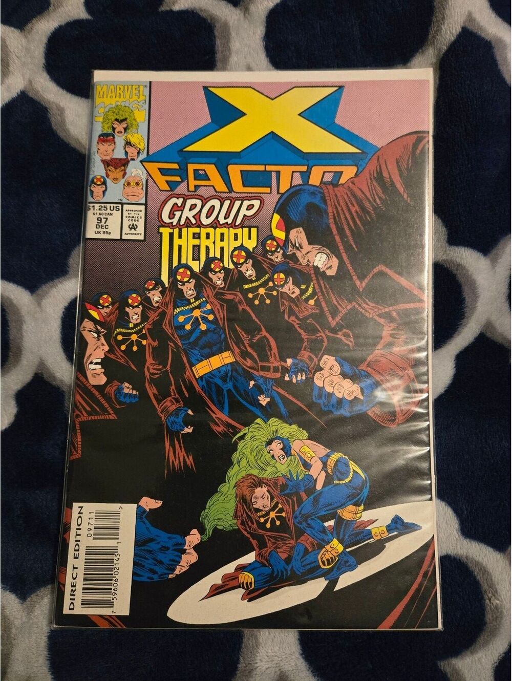 X-Factor #97 Comic Book - Vintage 90s Marvel Graphic Novel, Group Therapy Story